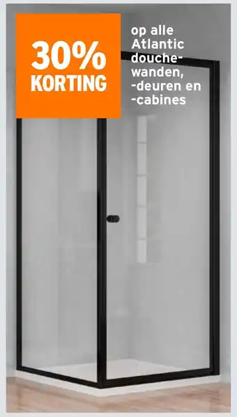GAMMA Op alle Atlantic douche wanden, deuren en cabines aanbieding