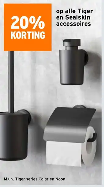 GAMMA Op alle Tiger en Sealskin accessoires aanbieding