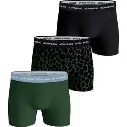 ANWB Björn Borg Heren 3-Pack Boxers Blauw Groen XXL aanbieding