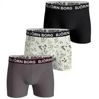 ANWB Björn Borg Heren 3-Pack Boxers Multicolour-Dark_grey XXL aanbieding