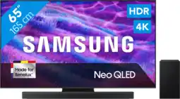 Coolblue Samsung 65 Neo QLED QN82F 4K (2025) + Samsung HW-B750F (2025) aanbieding