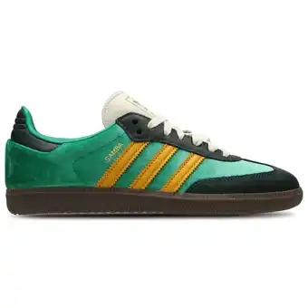 Foot Locker Adidas Samba Sneakers Dames - Groen - Maat 37 1/3 - Velours aanbieding