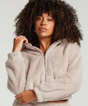 Hunkemoller Hunkemöller Top Fleece Grijs aanbieding