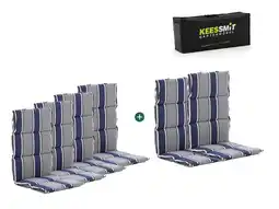 Kees Smit Madison Fiber hoog tuinkussen set van 6 aanbieding