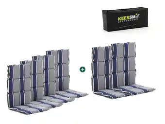 Kees Smit Madison Fiber hoog tuinkussen set van 6 aanbieding