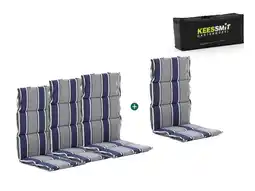 Kees Smit Madison Fiber hoog tuinkussen set van 4 aanbieding