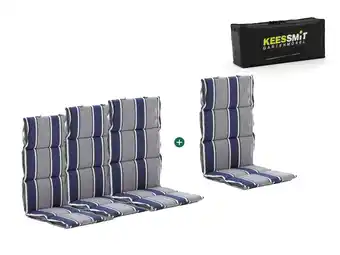 Kees Smit Madison Fiber hoog tuinkussen set van 4 aanbieding
