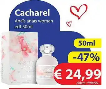 Die Grenze Cacharel anaïs anaïs woman edt 50ml aanbieding