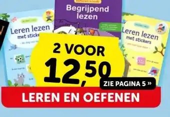 Boekenvoordeel LEREN EN OEFENEN aanbieding