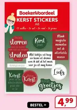Boekenvoordeel KERST STICKERS aanbieding