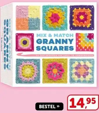 Boekenvoordeel MIX & MATCH GRANNY SQUARES aanbieding