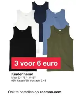 Zeeman Kinder hemd aanbieding