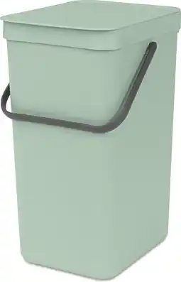 Amazon Brabantia Sort & Go Prullenbak, Afvalemmer, Jade Green , 16 Liter aanbieding