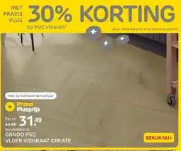 Praxis CANDO PVC VLOER VISGRAAT CREATE aanbieding