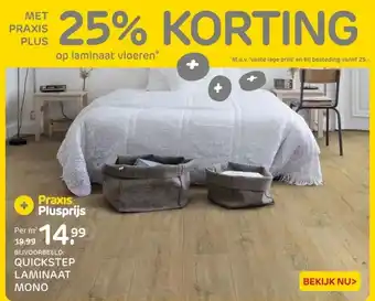 Praxis QUICKSTEP LAMINAAT MONO aanbieding