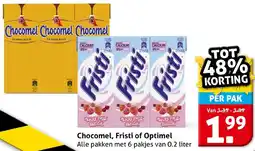 Hoogvliet Chocomel, Fristi of Optimel aanbieding