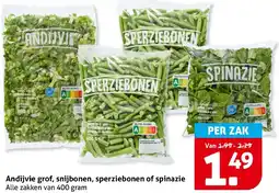 Hoogvliet Andijvie grof, snijbonen, sperziebonen of spinazie aanbieding