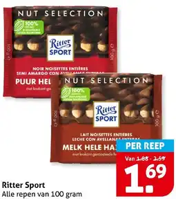 Hoogvliet Ritter Sport aanbieding