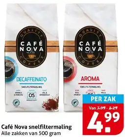 Hoogvliet Café Nova snelfiltermaling aanbieding