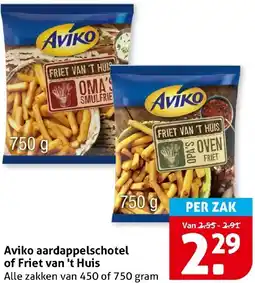 Hoogvliet Aviko aardappelschotel of Friet van 't Huis aanbieding