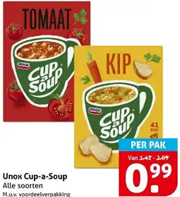 Hoogvliet Unox Cup-a-Soup aanbieding