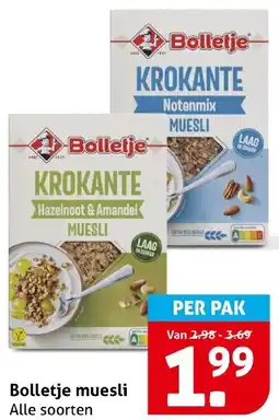 Hoogvliet Bolletje muesli aanbieding