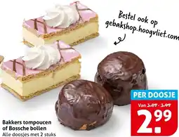 Hoogvliet Bakkers tompoucen of Bossche bollen aanbieding
