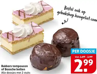 Hoogvliet Bakkers tompoucen of Bossche bollen aanbieding