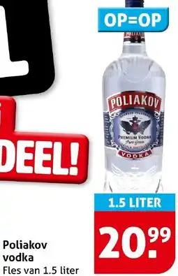 Hoogvliet Poliakov vodka aanbieding