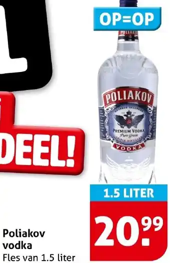 Hoogvliet Poliakov vodka aanbieding