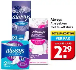 Hoogvliet Always aanbieding