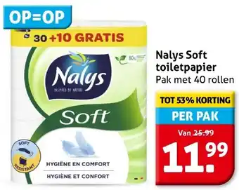 Hoogvliet Nalys Soft toiletpapier aanbieding