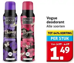Hoogvliet Vogue deodorant aanbieding
