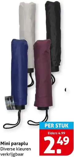 Hoogvliet Mini paraplu aanbieding