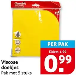 Hoogvliet Viscose doekjes aanbieding
