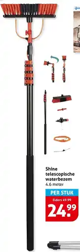 Hoogvliet Shine telescopische waterbezem aanbieding