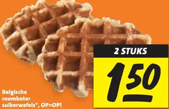 Nettorama Belgische roomboter suikerwafels aanbieding