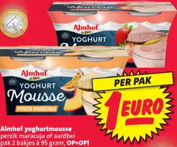 Nettorama Almhof yoghurtmousse aanbieding