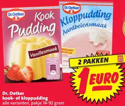 Nettorama Dr. Oetker kook of kloppudding aanbieding