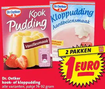 Nettorama Dr. Oetker kook of kloppudding aanbieding