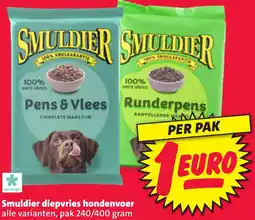 Nettorama Smuldier diepvries hondenvoer aanbieding