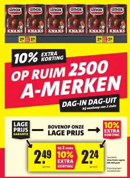 Nettorama Unox Knaks regular aanbieding