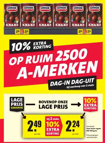 Nettorama Unox Knaks regular aanbieding