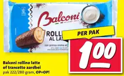 Nettorama Balconi rollino latte of trancetto aardbei aanbieding