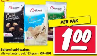 Nettorama Balconi cubi wafers aanbieding