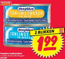 Nettorama Deepblue tonijnstukken aanbieding