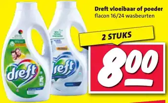 Nettorama Dreft vloeibaar of poeder aanbieding