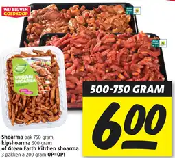 Boni Shoarma, kipshoarma of Green Earth Kitchen shoarma aanbieding