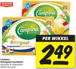 Boni Campina botergoud roomboter aanbieding
