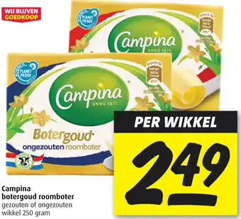 Boni Campina botergoud roomboter aanbieding